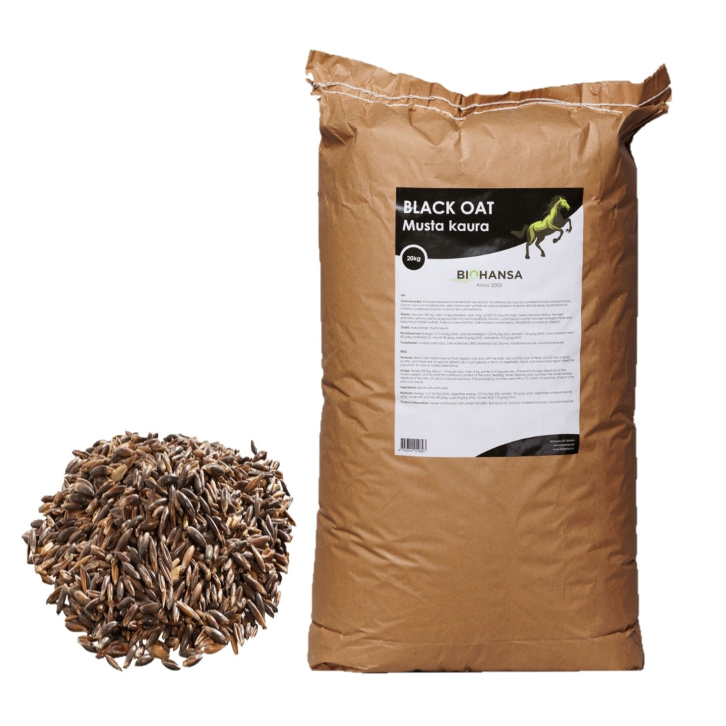 MUSTA KAURA 20kg x 50 SÄKKIÄ ”Black Oat”